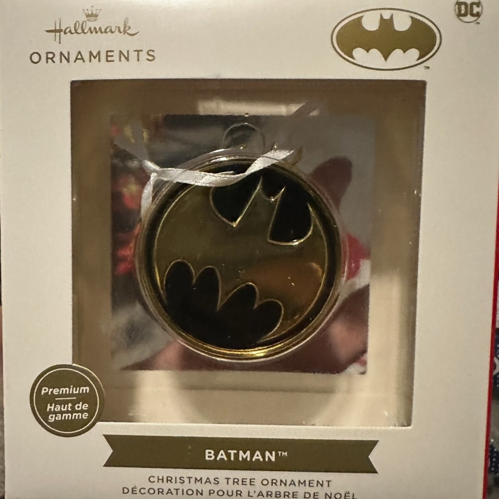Hallmark Premium Batman Christmas Tree Ornament* black & gold - Picture 3 of 3